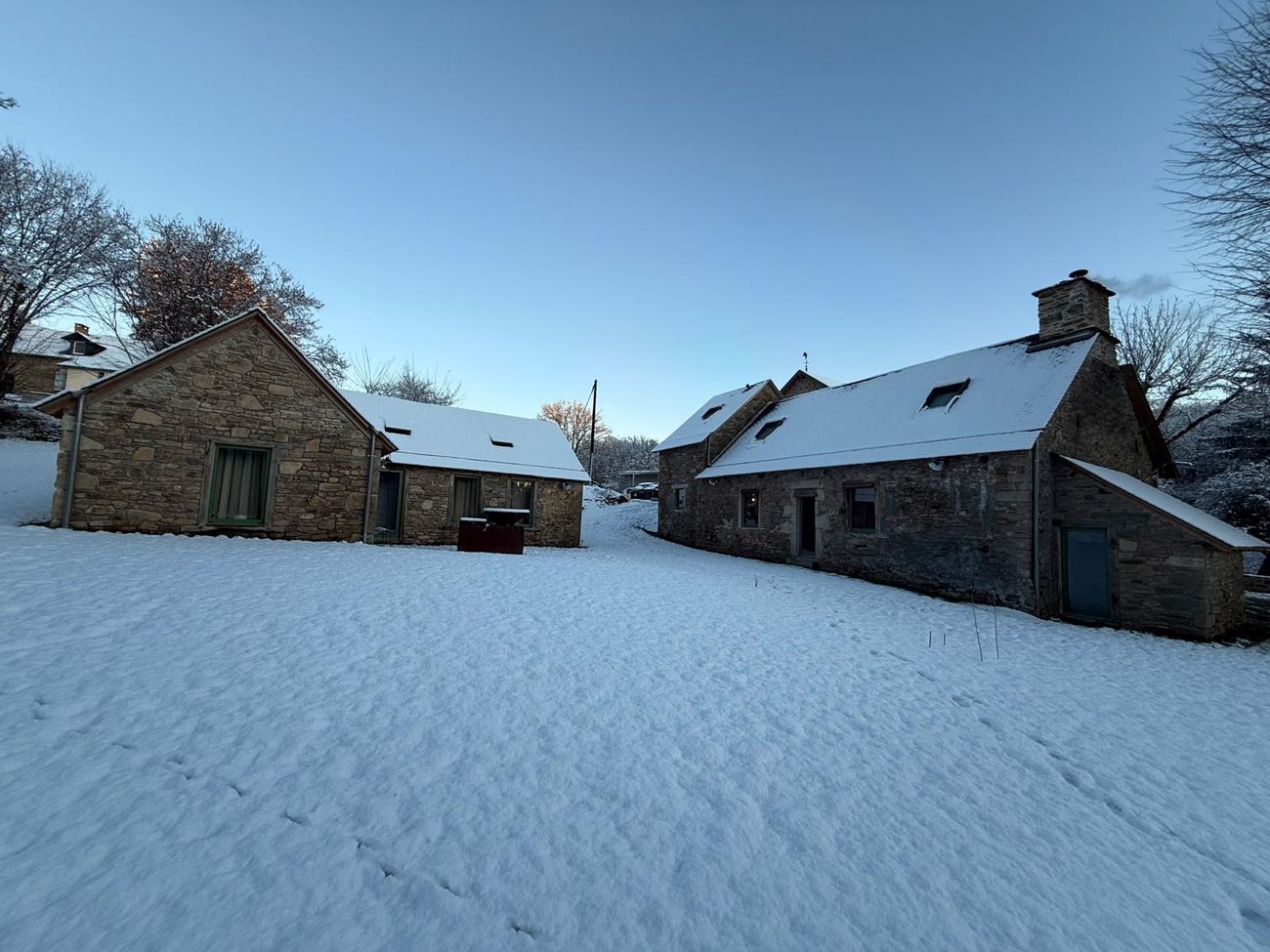 Domaine sous la neige
